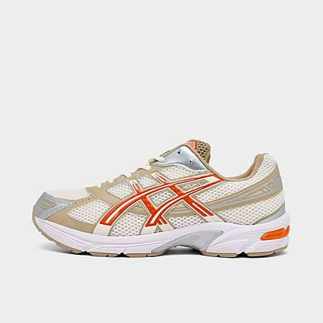 ASICS Gel 1130 Casual Shoes, Us Size 9 Cream/Vermillion Tomato