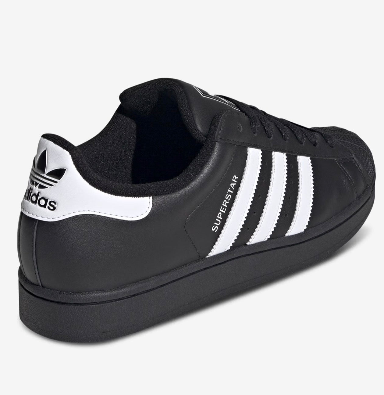 Adidas Originals Superstar Sneakers Shoes Leather Black Us Size 8 Men Us Size 9 Women