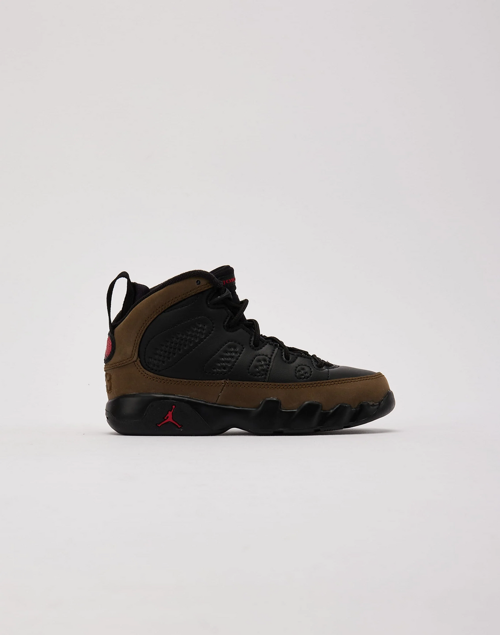 The 2024 edition of the Air Jordan 9 Retro 'Olive' brings back an OG colorway of the legacy silhouette.