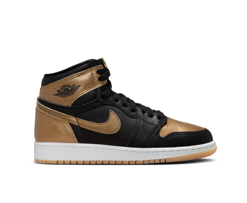 Nike Air Jordan 1 Retro High OG Black Metallic Gold New US size 10.5