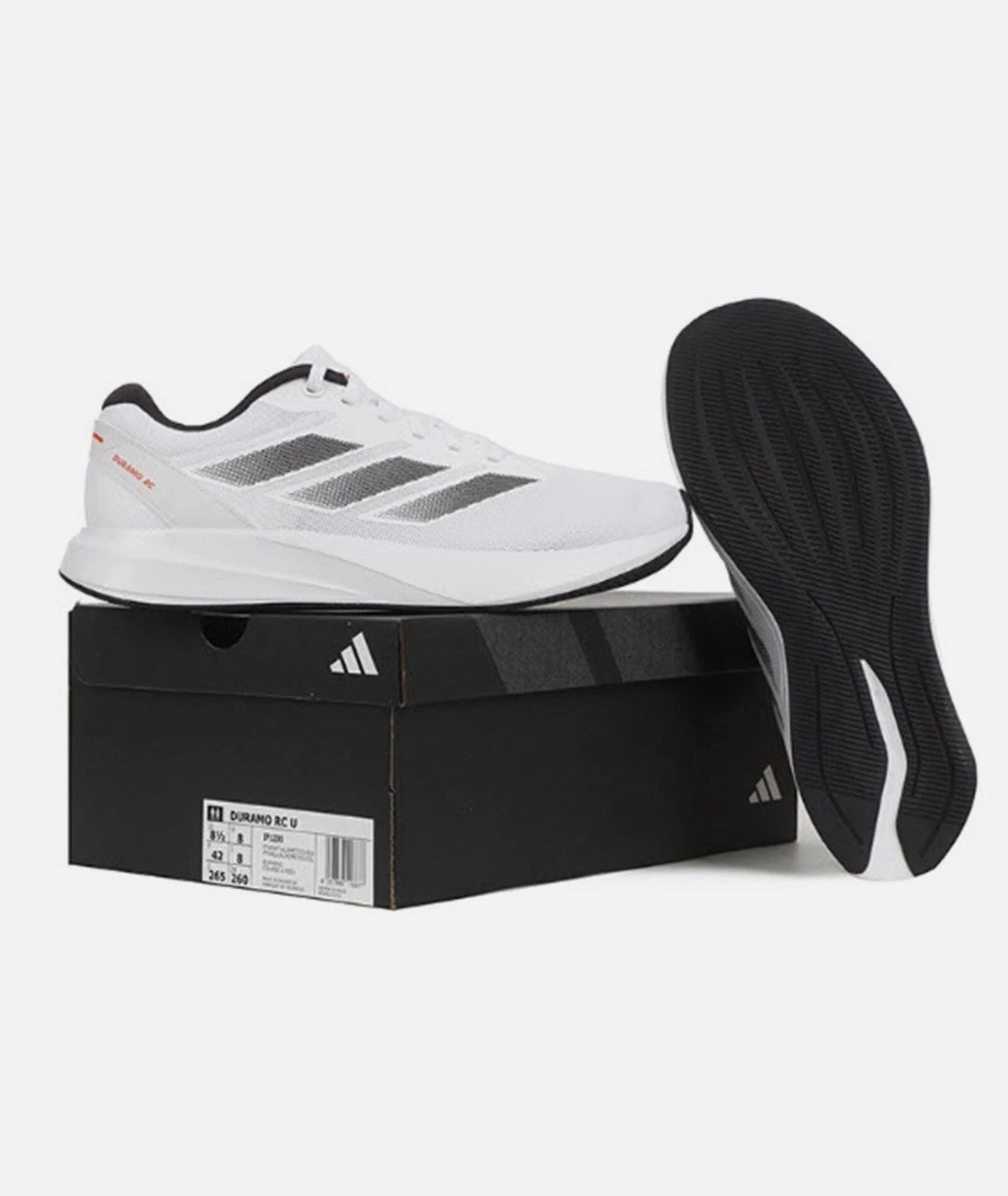 Adidas Duramo RC W Running Shoes Sneakers White Black Size 7.5 New W/Box