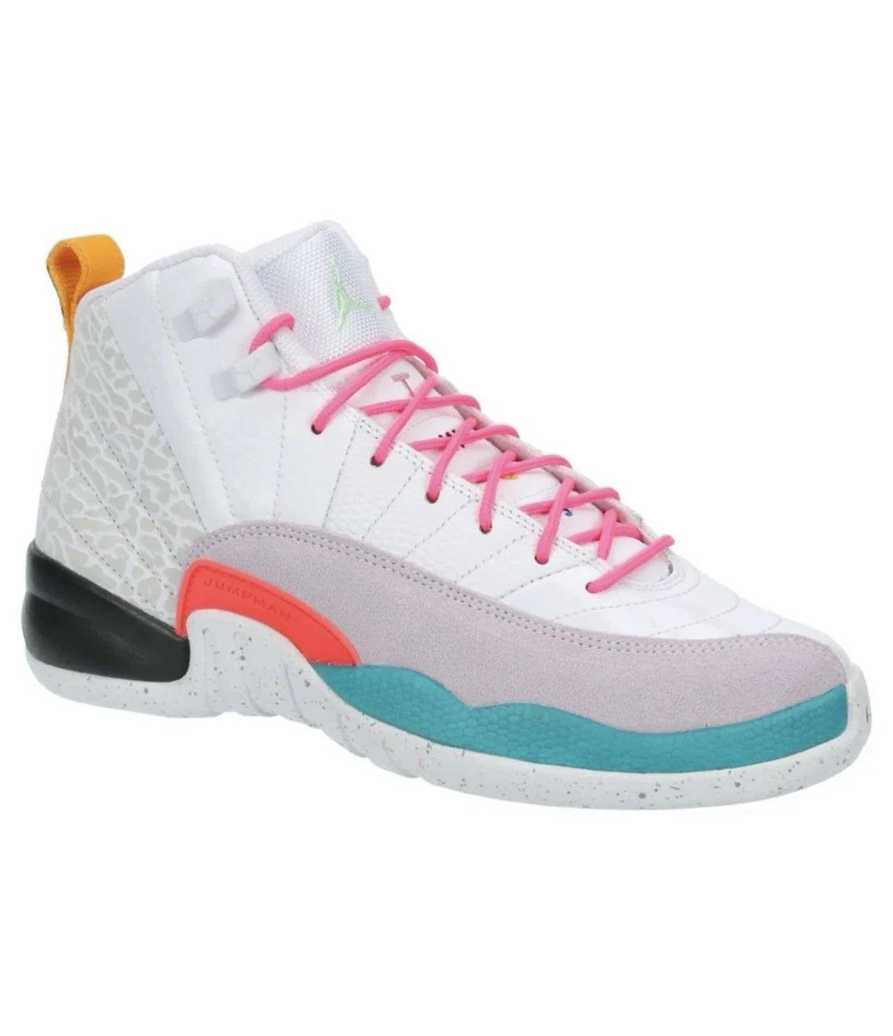 Nike Air Jordan 12 Retro Shoes 153265-130 Size Us 5.5 Y White Vapor Green New DS